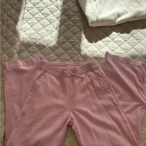 Abercrombie Kids Pink Cotton Pants Sz 11/12 - Picture 2 of 4